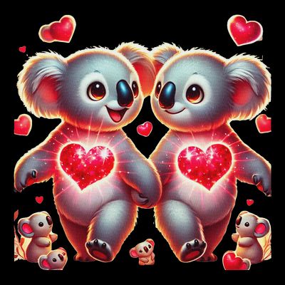 Koala Love ValentineS Day – Cute Romantic Koala Bear Gift. T-Shirt