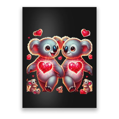 Koala Love ValentineS Day – Cute Romantic Koala Bear Gift. Poster