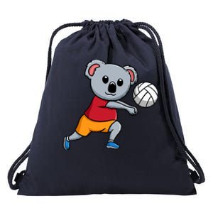 Koala Lover Volleyball Coach Spike Serve Team Sport Premium Drawstring Bag