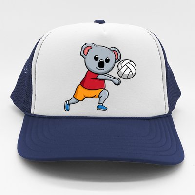 Koala Lover Volleyball Coach Spike Serve Team Sport Premium Trucker Hat