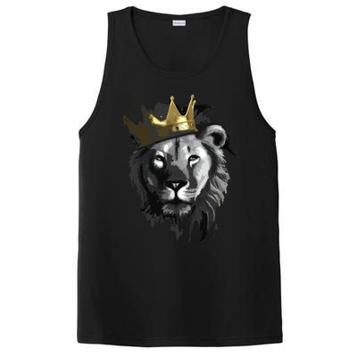 King Lion With Crown Street Art PosiCharge Competitor Tank