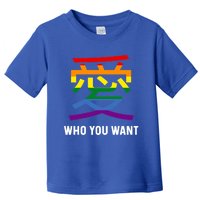 Kanji Love Who You Want Lgbtq Stuff Japanese Symbol Lesbian Great Gift Toddler T-Shirt