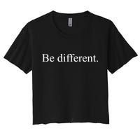 Kendrick Lamar Wearing Be Different Women's Crop Top Tee