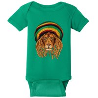 Kwanzaa Lion With Eyeglasses African American Celebration Baby Bodysuit