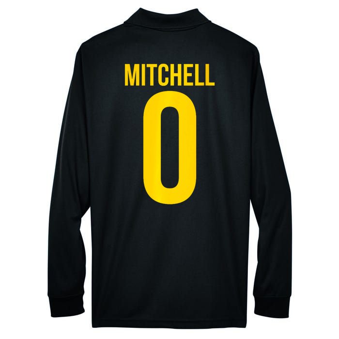 Kelsey Mitchell: 0 Front & Back Name Number Shirsey Ind Performance Long Sleeve Polo