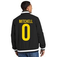 Kelsey Mitchell: 0 Front & Back Name Number Shirsey Ind Insulated Varsity Jacket