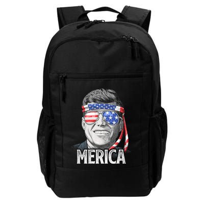 Kennedy Merica 4th Of July President Jfk American Flag Daily Commute Backpack