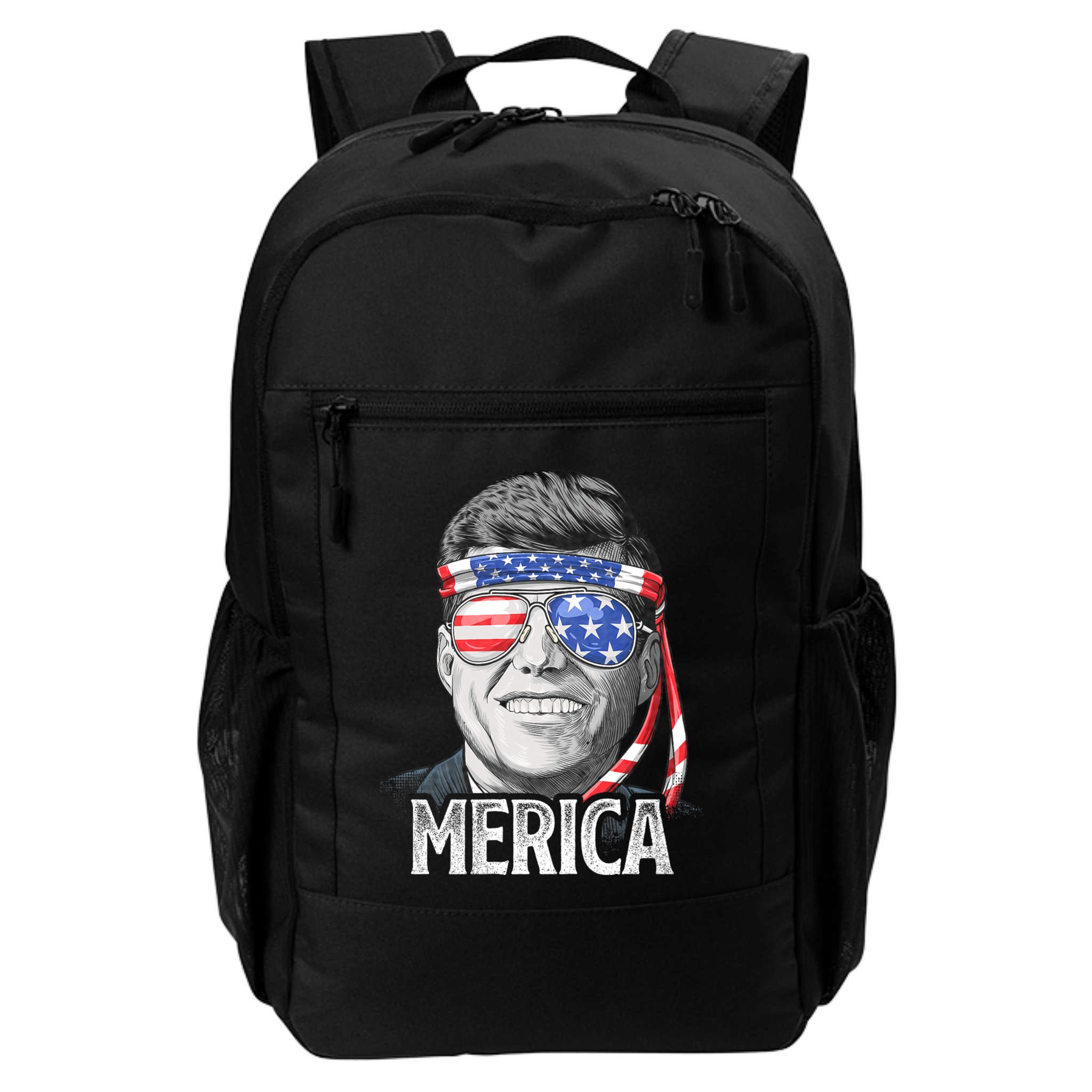 Kennedy Merica 4th Of July President Jfk American Flag Backpack
