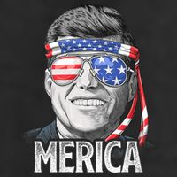 Kennedy Merica 4th Of July President Jfk American Flag 11oz C Handle Ceramic Mug