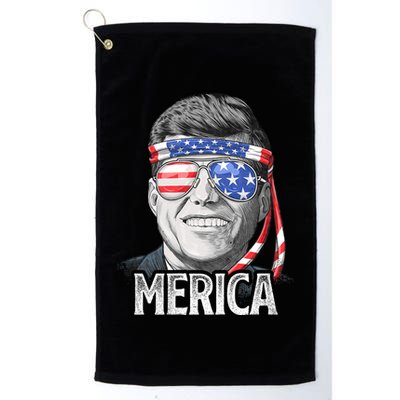 Kennedy Merica 4th Of July President Jfk American Flag Golf Towel