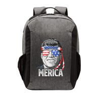 Kennedy Merica 4th Of July President Jfk American Flag Vector Backpack