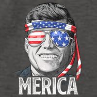 Kennedy Merica 4th Of July President Jfk American Flag Vector Backpack