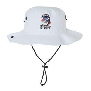 Kennedy Merica 4th Of July President Jfk Men American Flag Legacy Cool Fit Booney Bucket Hat