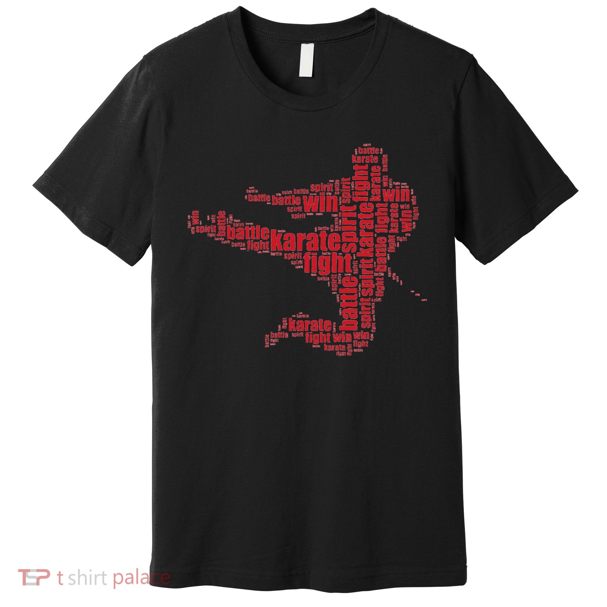 Karate Martial Arts Word Cloud Premium T-Shirt