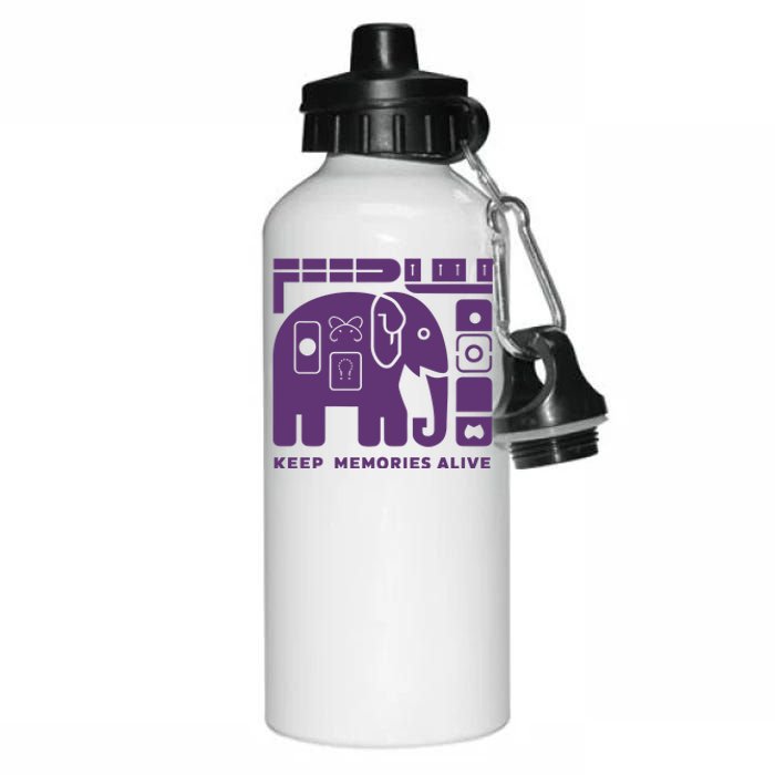 Keep Memories Alive Alzheimers Disease Awareness Aluminum Water Bottle