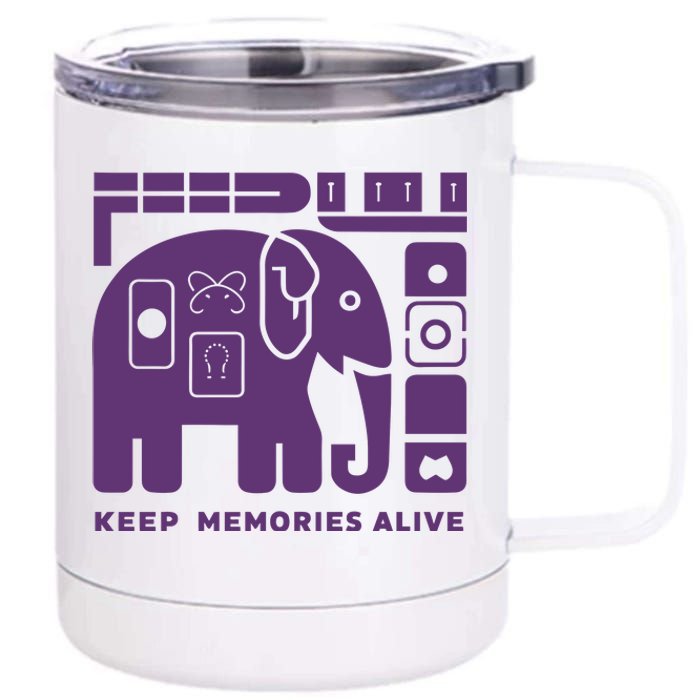 Keep Memories Alive Alzheimers Disease Awareness 12 oz Stainless Steel Tumbler Cup