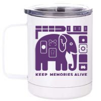 Keep Memories Alive Alzheimers Disease Awareness 12 oz Stainless Steel Tumbler Cup