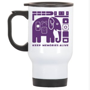 Keep Memories Alive Alzheimers Disease Awareness Stainless Steel Travel Mug