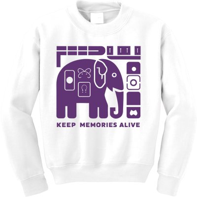 Keep Memories Alive Alzheimers Disease Awareness Kids Sweatshirt