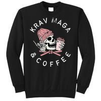 Krav Maga And Coffee Beanie Rock Vintage Skull Sweatshirt