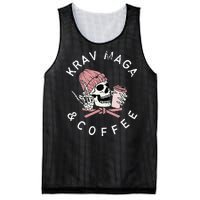 Krav Maga And Coffee Beanie Rock Vintage Skull Mesh Reversible Basketball Jersey Tank