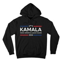 Kamala Make America Laugh Again American Flag 2024 Hoodie