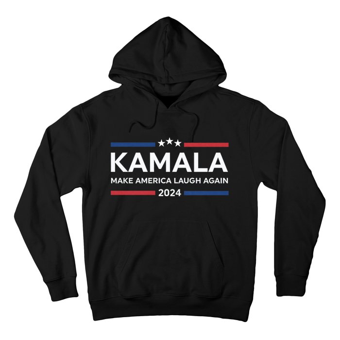 Kamala Make America Laugh Again American Flag 2024 Hoodie