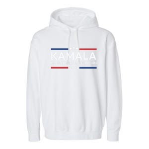 Kamala Make America Laugh Again American Flag 2024 Garment-Dyed Fleece Hoodie