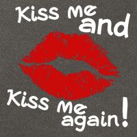 Kiss Me And Kiss Me Again Lips Cute Gift Cotton Canvas Backpack