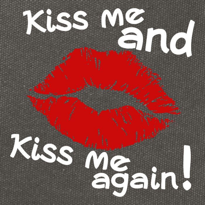 Kiss Me And Kiss Me Again Lips Cute Gift Cotton Canvas Backpack