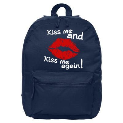 Kiss Me And Kiss Me Again Lips Cute Gift 16 in Basic Backpack