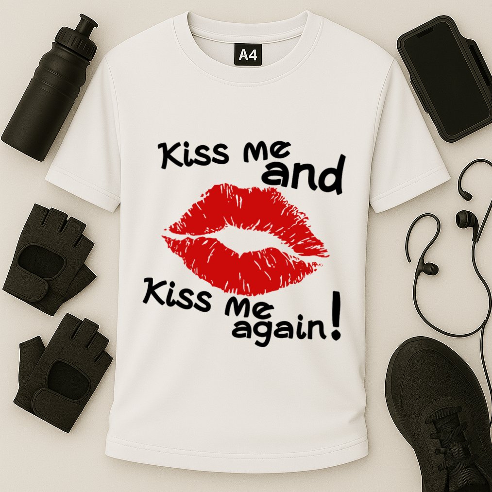 Kiss Me And Kiss Me Again Lips Cute Gift Cooling Performance Crew T-Shirt