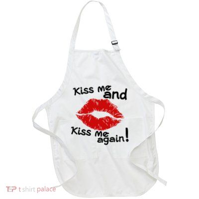 Kiss Me And Kiss Me Again Lips Cute Gift Apron