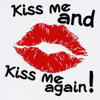 Kiss Me And Kiss Me Again Lips Cute Gift Apron