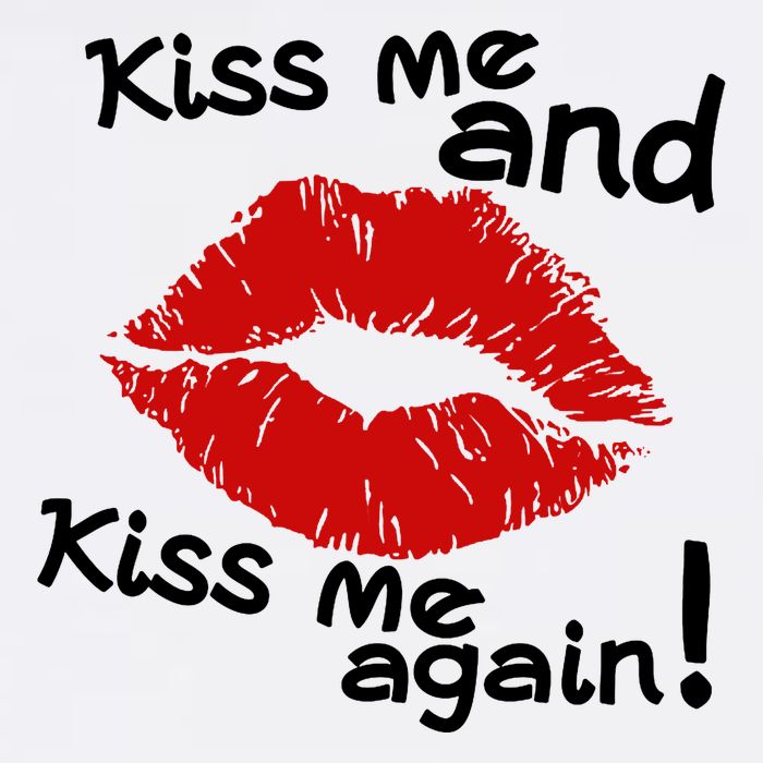 Kiss Me And Kiss Me Again Lips Cute Gift Apron