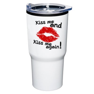 Kiss Me And Kiss Me Again Lips Cute Gift Tumbler