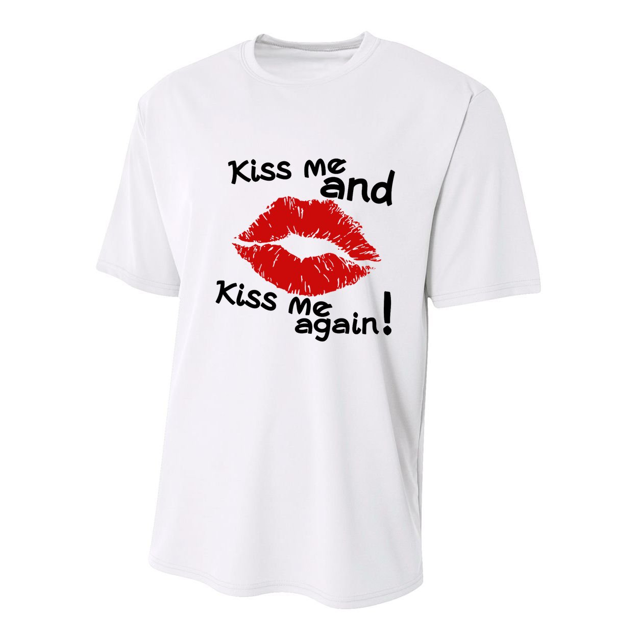 Kiss Me And Kiss Me Again Lips Cute Gift Youth Performance Sprint T-Shirt