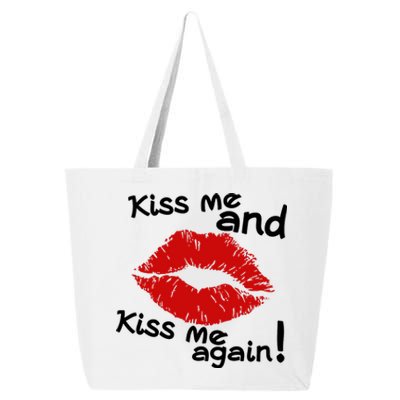 Kiss Me And Kiss Me Again Lips Cute Gift 25L Jumbo Tote