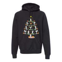 Karate Martial Art Lover Xmas Lighting Karate Christmas Tree Premium Hoodie