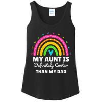 kid My Aunt Is Definitely Cooler Than My Dad Auntie Niece Nephew Ladies Essential Tank