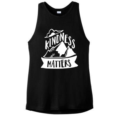 Kindness Matters Anti Bullying Kind Week Unity Day Cool Gift Ladies PosiCharge Tri-Blend Wicking Tank