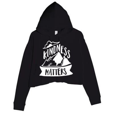 Kindness Matters Anti Bullying Kind Week Unity Day Cool Gift Crop Fleece Hoodie