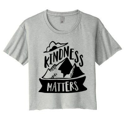 Kindness Matters Anti Bullying Kind Week Unity Day Cool Gift Women's Crop Top Tee