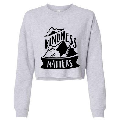 Kindness Matters Anti Bullying Kind Week Unity Day Cool Gift Cropped Pullover Crew