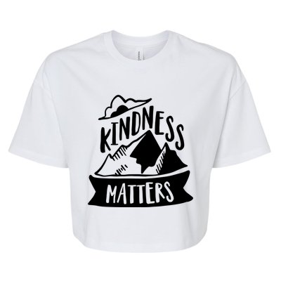 Kindness Matters Anti Bullying Kind Week Unity Day Cool Gift Bella+Canvas Jersey Crop Tee