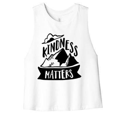 Kindness Matters Anti Bullying Kind Week Unity Day Cool Gift Women's Racerback Cropped Tank