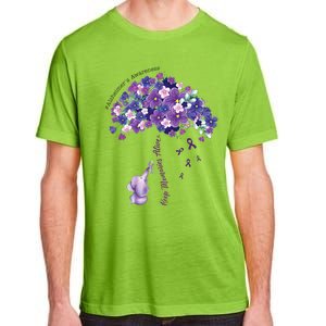 Keep Memories Alive Purple Elephant AlzheimerS Awareness Adult ChromaSoft Performance T-Shirt