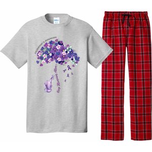 Keep Memories Alive Purple Elephant AlzheimerS Awareness Pajama Set