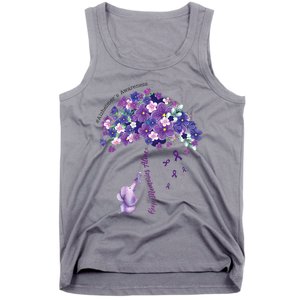 Keep Memories Alive Purple Elephant AlzheimerS Awareness Tank Top