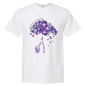 Keep Memories Alive Purple Elephant AlzheimerS Awareness Garment-Dyed Heavyweight T-Shirt